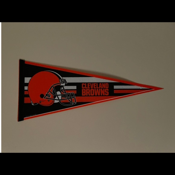 Cleveland Browns Pennant Shaped Sign - Picture 2 of 2